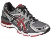 Tênis ASICS GEL-Kayano 18 Masculino - Carvão e Vermelho